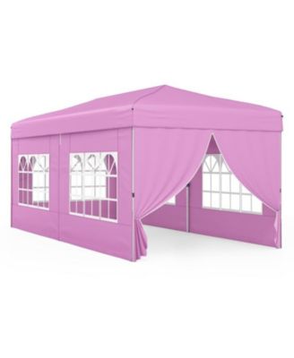 10 X 20 Feet Pop up Canopy Tent Instant Setup with 6 Sidewalls