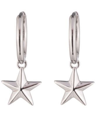 Sterling Silver-Plated Huggie Earrings