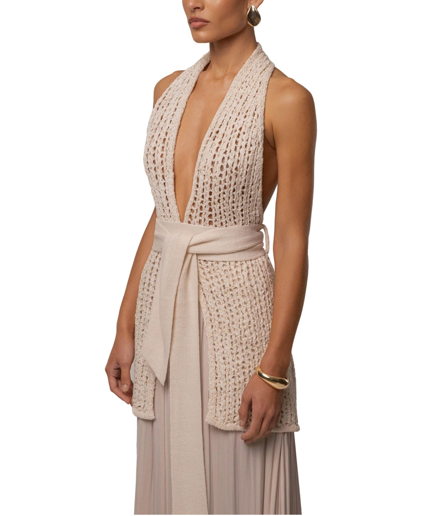 Женский топ JLUXLABEL Low Tide Crochet, цвет: Слоновая кость — фото 2