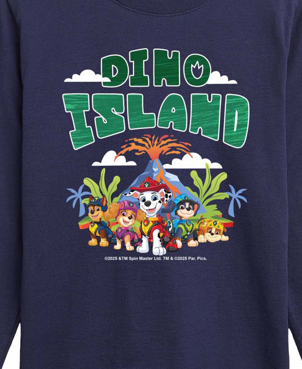 Paw Patrol The Movie Dino Island Toddler Boys' 2T-5T Long- Sleeve Graphic T-Shirt