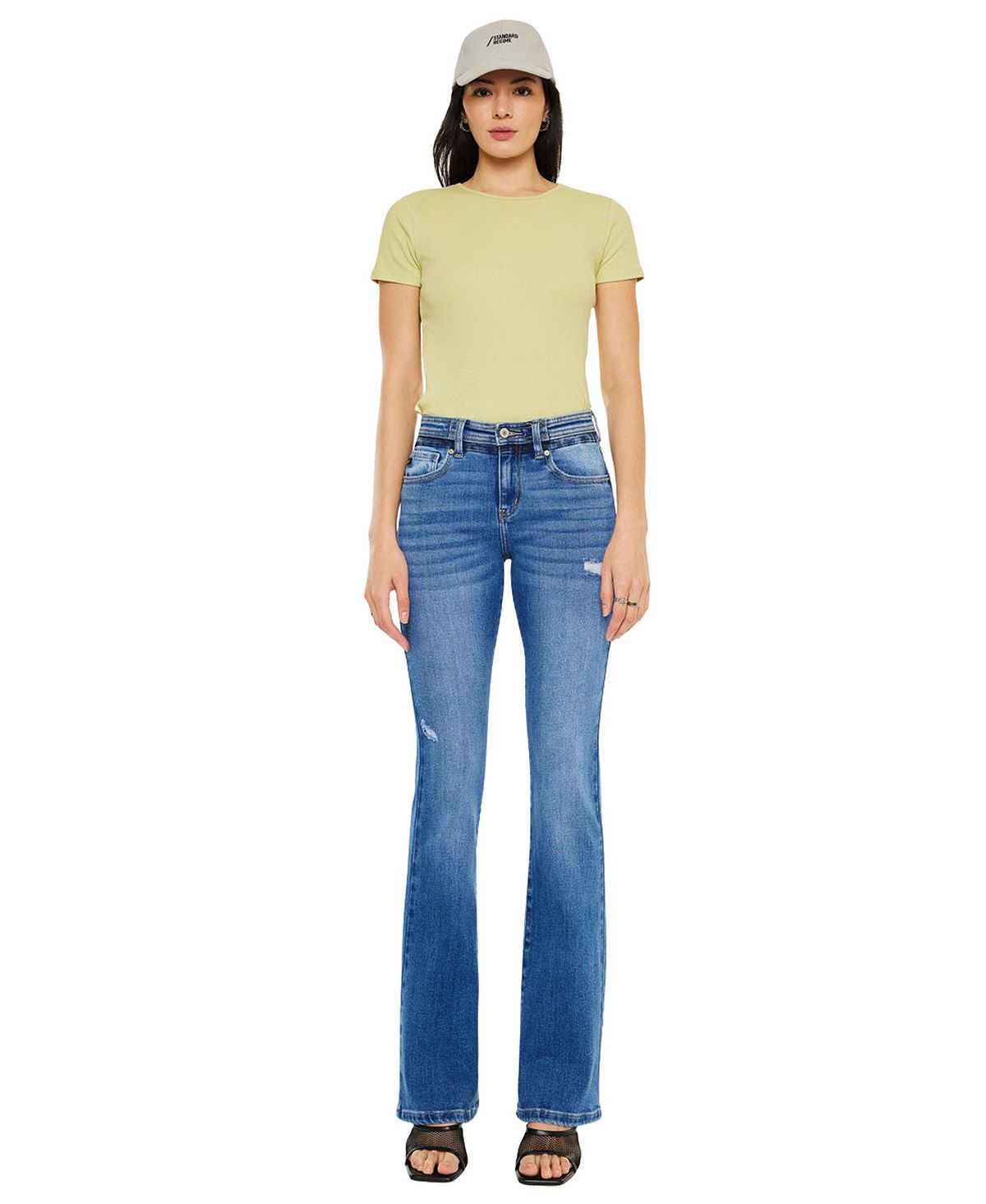KanCan Women's Kiera Mid Rise Bootcut Jeans view 7 — MAYCSS fashion products