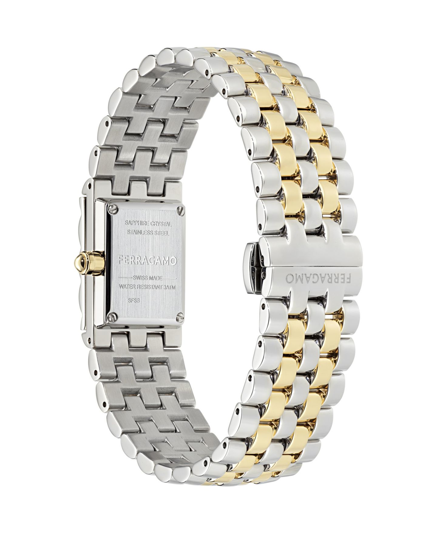 Женские часы Ferragamo Duo Mini Two-Tone Stainless Steel Bracelet Watch 18.5mm x 20mm — фото 4
