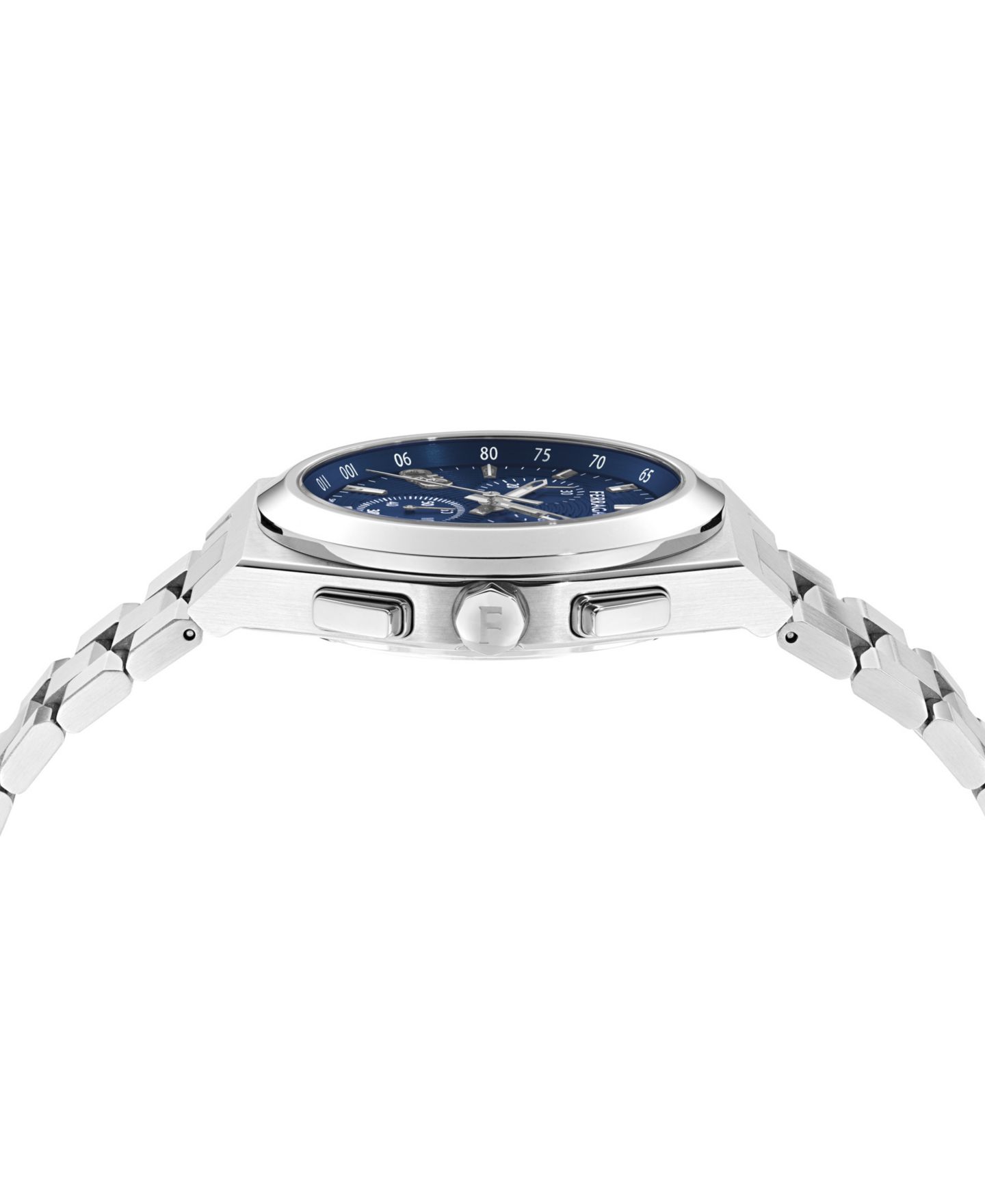 Мужские часы Ferragamo Vega Upper East Chrono Silver Stainless Steel Bracelet Watch 42mm — фото 2