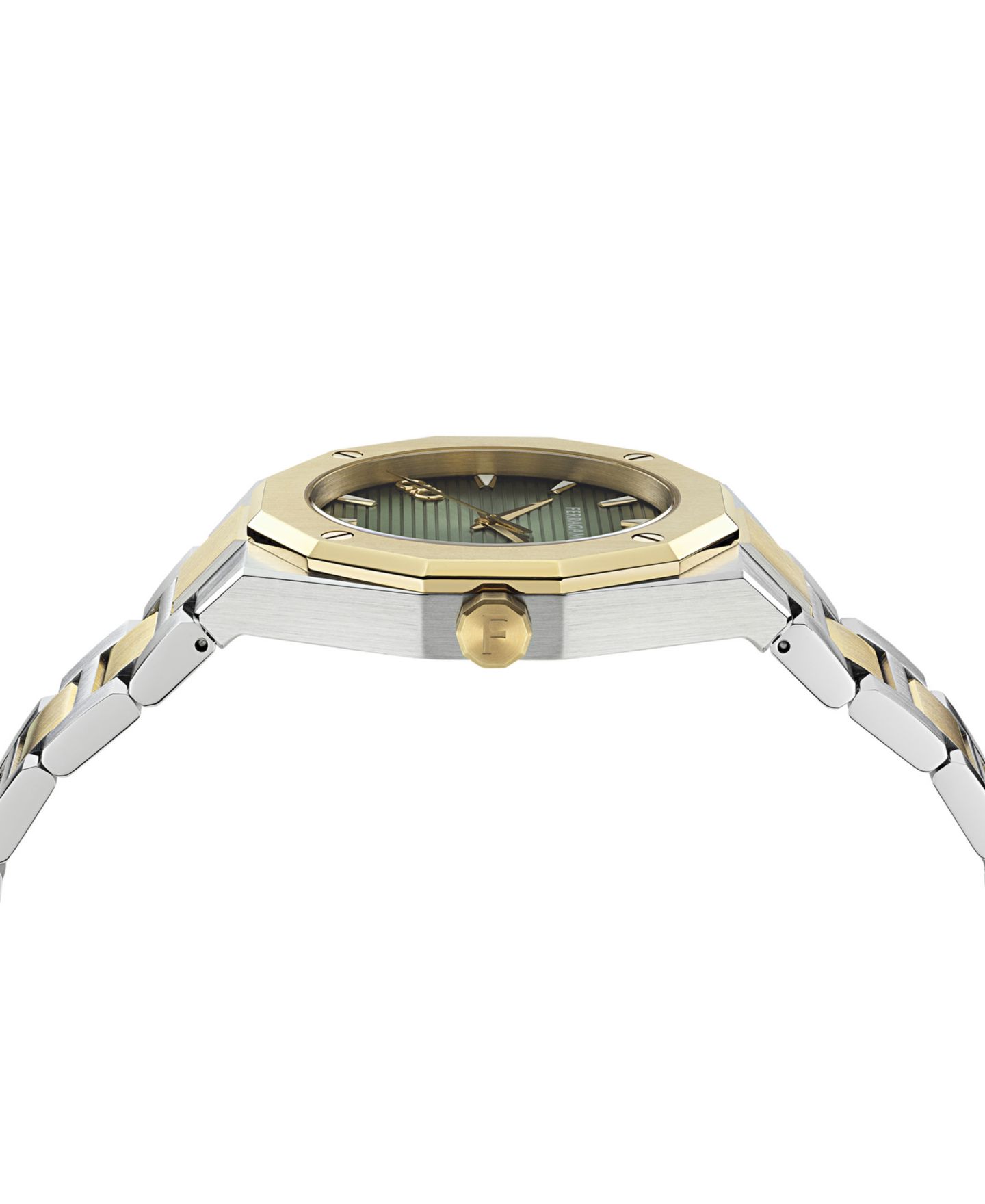 Мужские часы Ferragamo Edge Two-Tone Stainless Steel Bracelet Watch 40mm — фото 2