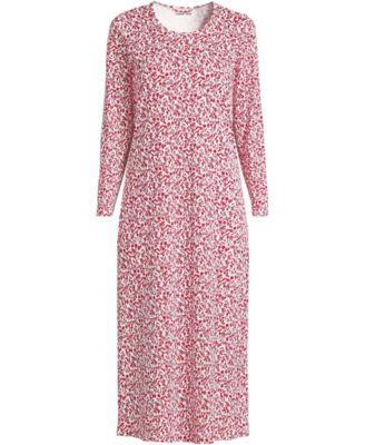 Women's Tall Cotton Long Sleeve Midcalf Nightgown