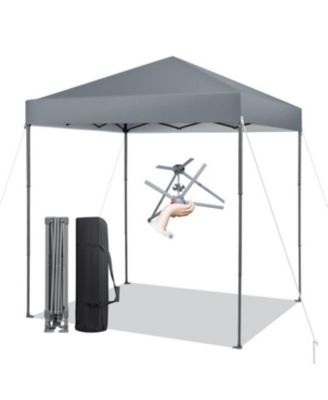 6.6 x 6.6 Feet Outdoor Pop-up Canopy Tent with UPF 50+ Sun Protection
