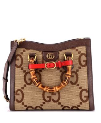 Small Diana NM Bamboo Handle Tote Jumbo GG Canvas