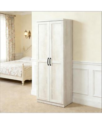 Double Door Storage Cabinet, 23.5" Kitchen Cabinet with Adjustable Shelves
