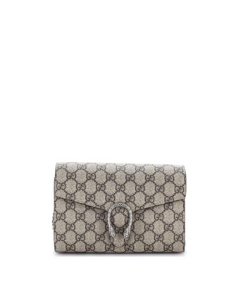 Small Dionysus Chain Wallet GG Coated Canvas