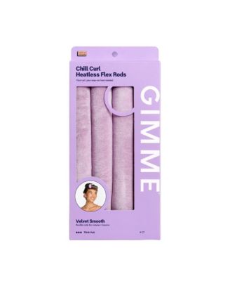 Chill Curl Heatless Flex Rods Gentle and Bendable Hair Rods for Overnight Curls Snap Closure for Secure Hold Thick Hair, 4 Count