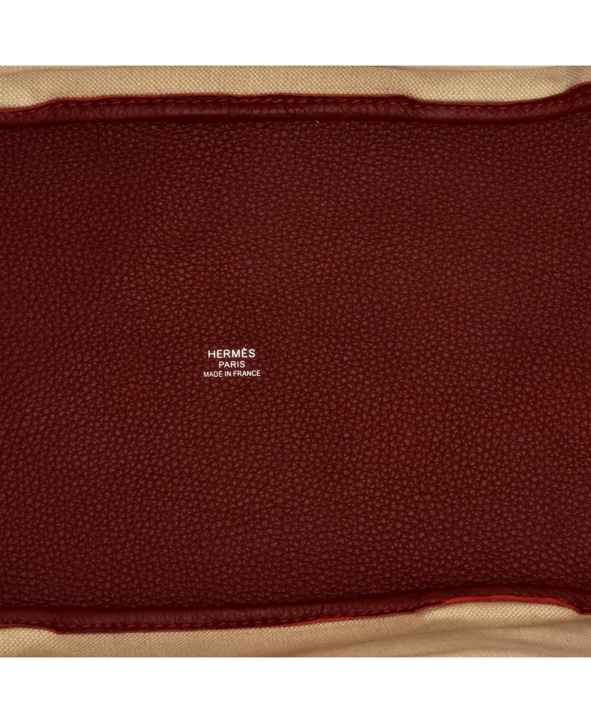 Pre-Owned HERMES Pursangle Tote Canvas with Leather