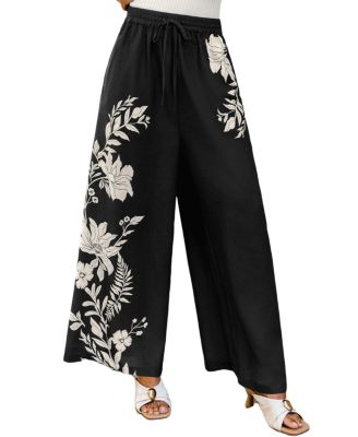Women's Walking on Petals Floral Pants