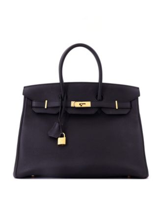 Birkin 35 Handbag Black Togo with Gold Hardware