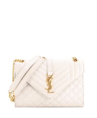 Medium Classic Monogram Envelope Satchel Mixed Matelasse Leather