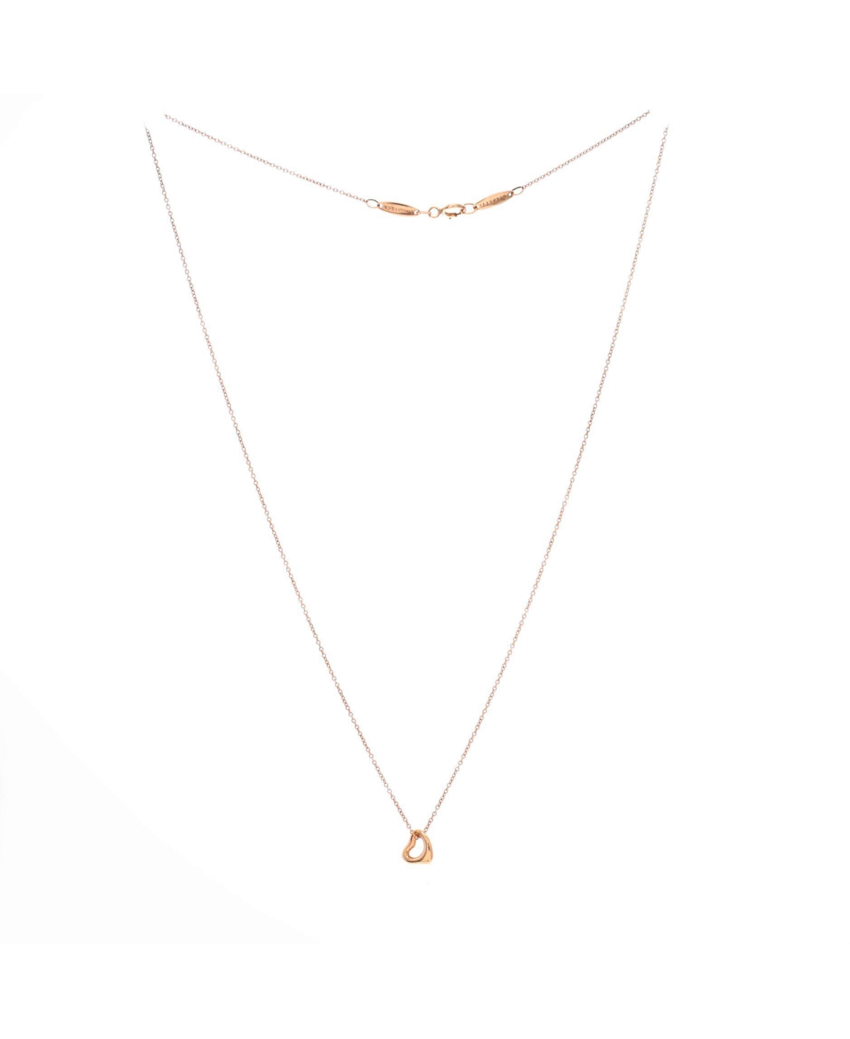 Pre-Owned Tiffany & Co Elsa Peretti Open Heart Pendant Necklace