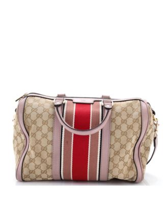 Medium Vintage Web Boston Bag GG Canvas