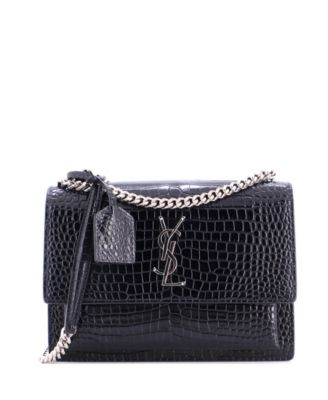 Medium Sunset Crossbody Bag Embossed Leather