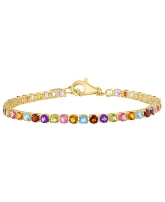 Multi-Gemstone (4-1/4 ct. t.w.) Bracelet in 14k Yellow Gold