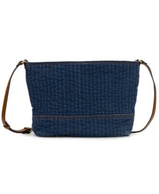 Thora Small Quilted Denim Crossbody Handbag