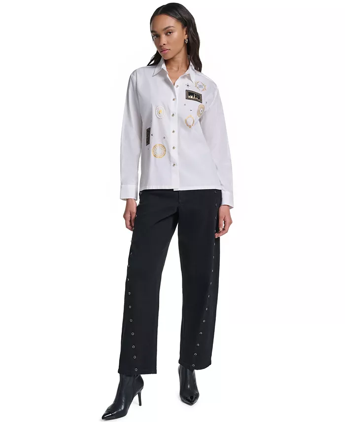 Women's Embellished Cropped Top - thumbnail 9