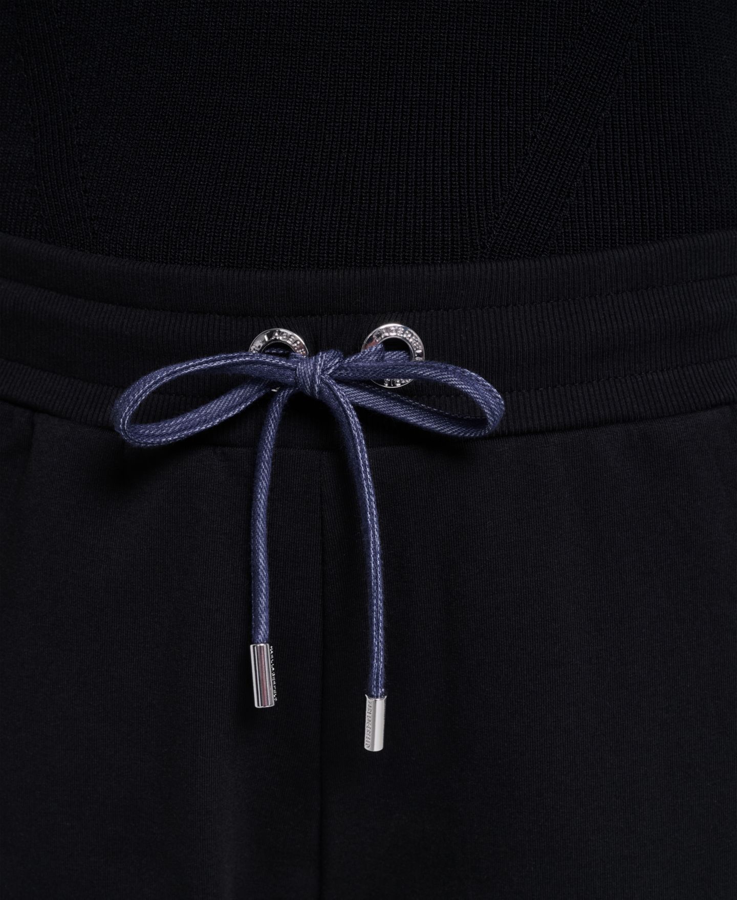 Женские брюки KARL LAGERFELD PARIS Denim Contrast Jogger Pull-On Ankle, цвет: Чёрный — фото 9