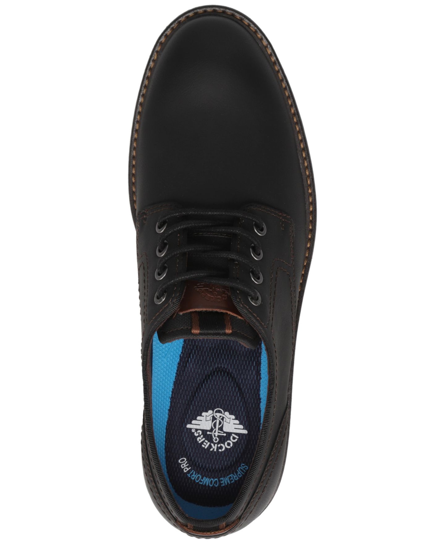 Dockers Men's Benjamin Business Casual Oxfords, цвет: Чёрный — фото 4