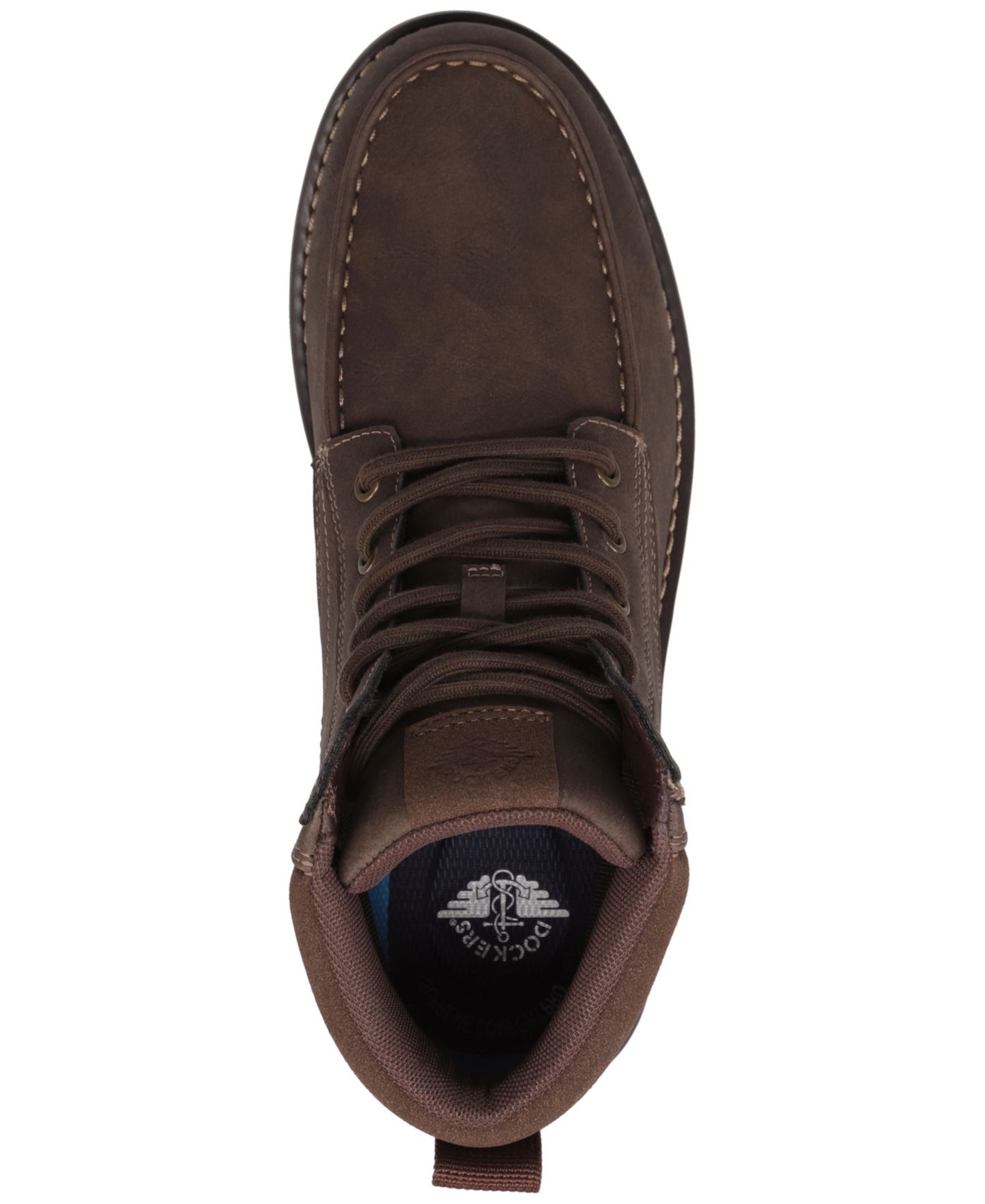 Мужские ботинки Dockers Davis Rugged Casual Tumbled Moc-Toe, цвет: Коричневый — фото 4