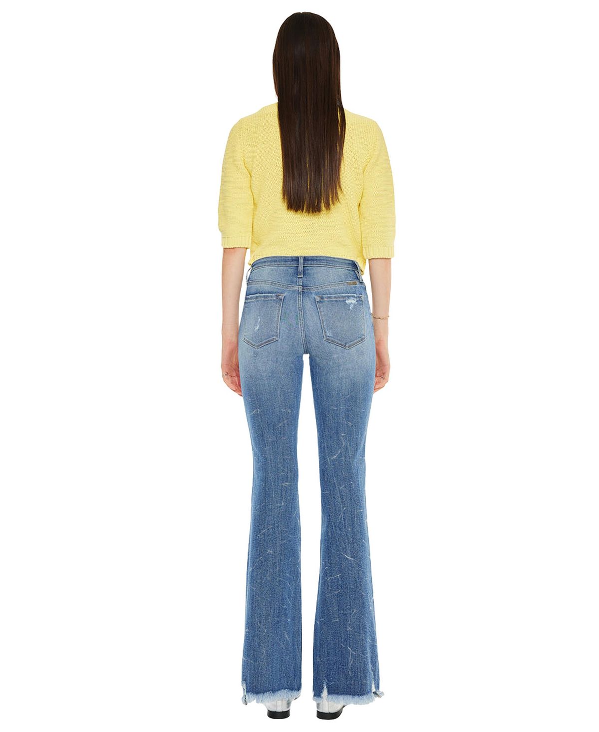 KanCan Women's Jennie Mid Rise Wide-Leg Jeans view 8 — MAYCSS fashion products