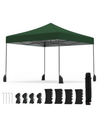 9.5 x 9.5 ft Pop Up Canopy Tent with Adjustable Heights and Wheeled Bag