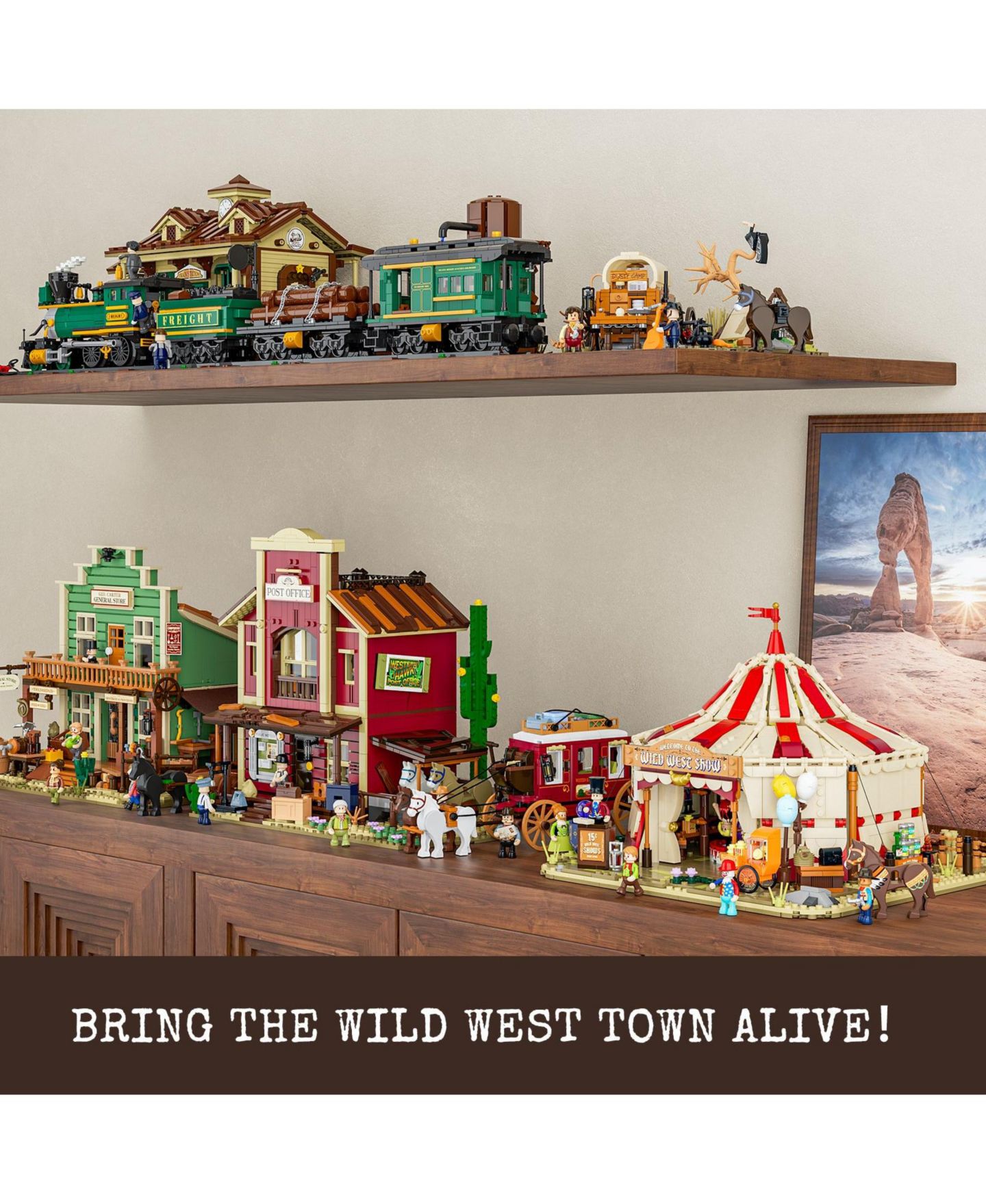 Детский конструктор Lumibricks Wild West Traveling Circus 1962-Piece Lighting Building Set, Ages 14+ — фото 9