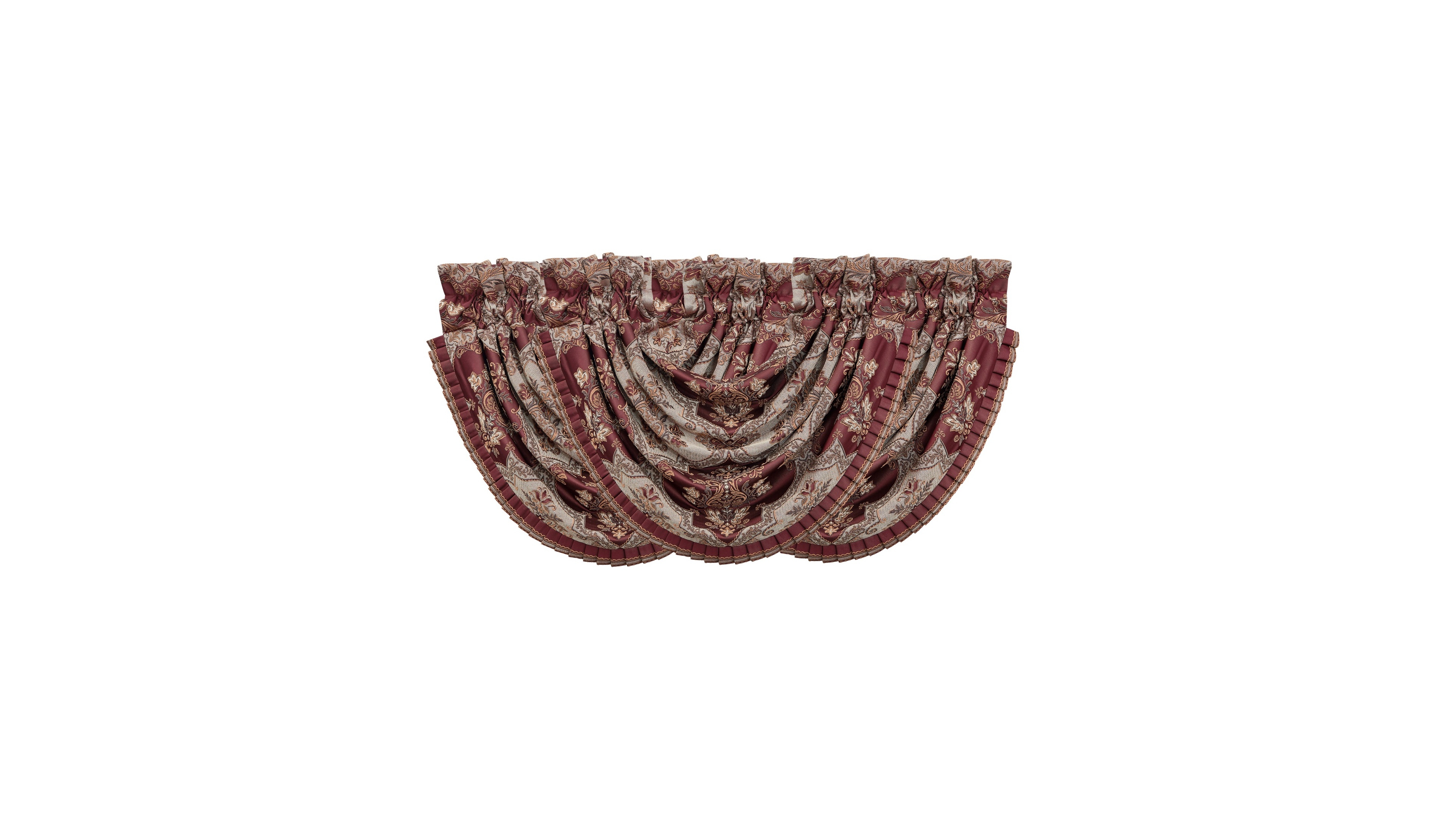 J Queen New York Phyllis Window Waterfall Valance, 33" x 43"