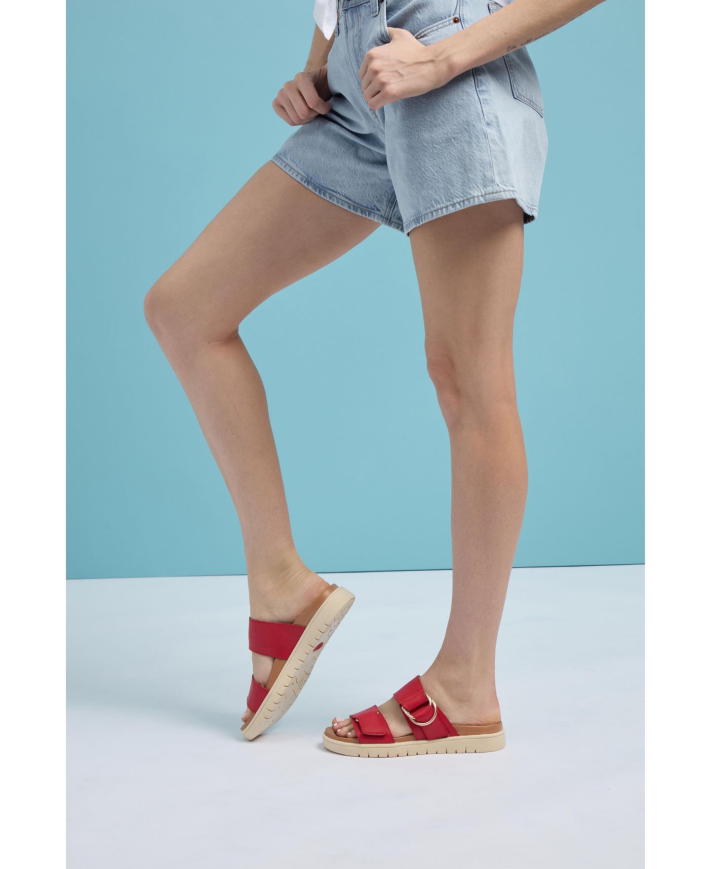 Женские сандалии White Mountain Namaste FOM Recovery Sandal, цвет: Красный — фото 3