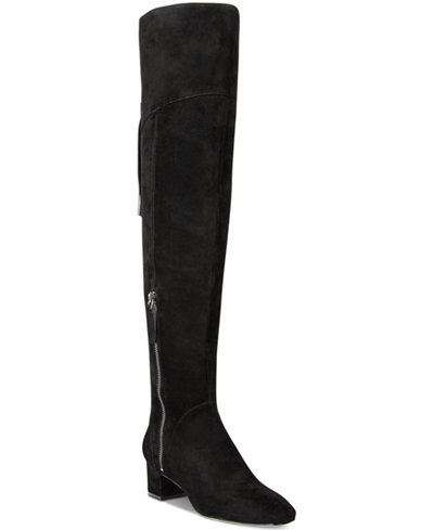 Nine West Anilla Zipper Over-The-Knee Block-Heel Boots