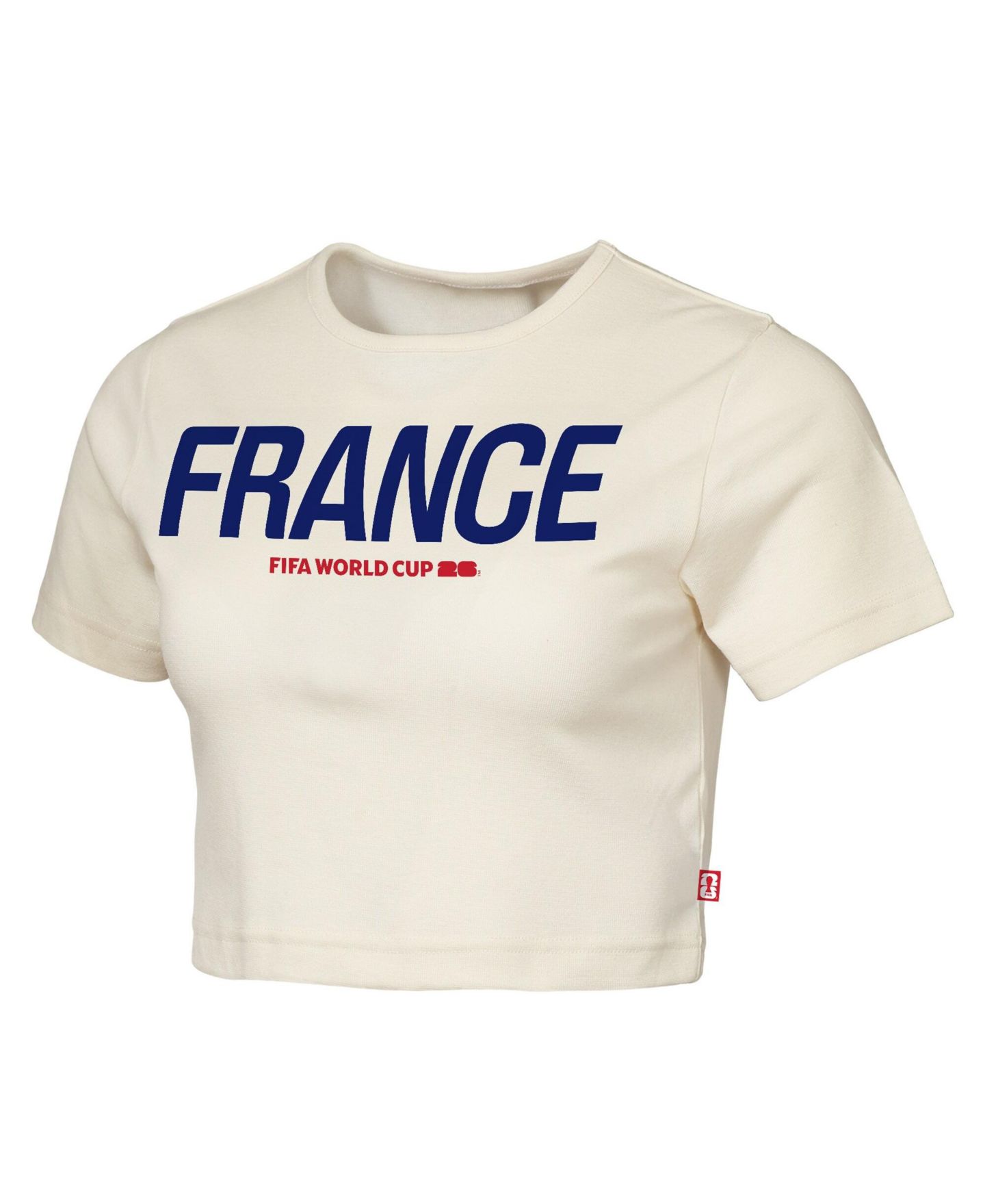 Женская футболка Outerstuff Natural France FIFA World Cup 2026 Elote Squad Cropped — фото 2