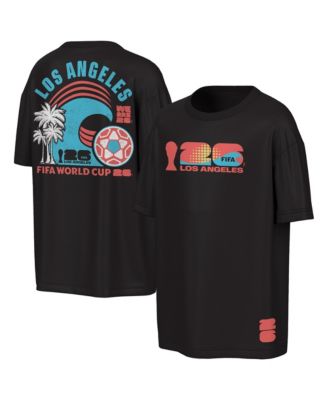 Men's Black FIFA World Cup 2026 Los Angeles Big City Poster T-Shirt