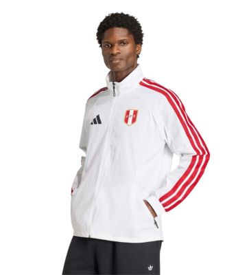 Men's White Peru National Team 2026 Home Full-Zip Game Day Anthem Jacket