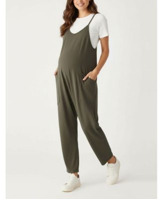 Women's Sleeveless Relaxed Fit Maternity Jumpsuit