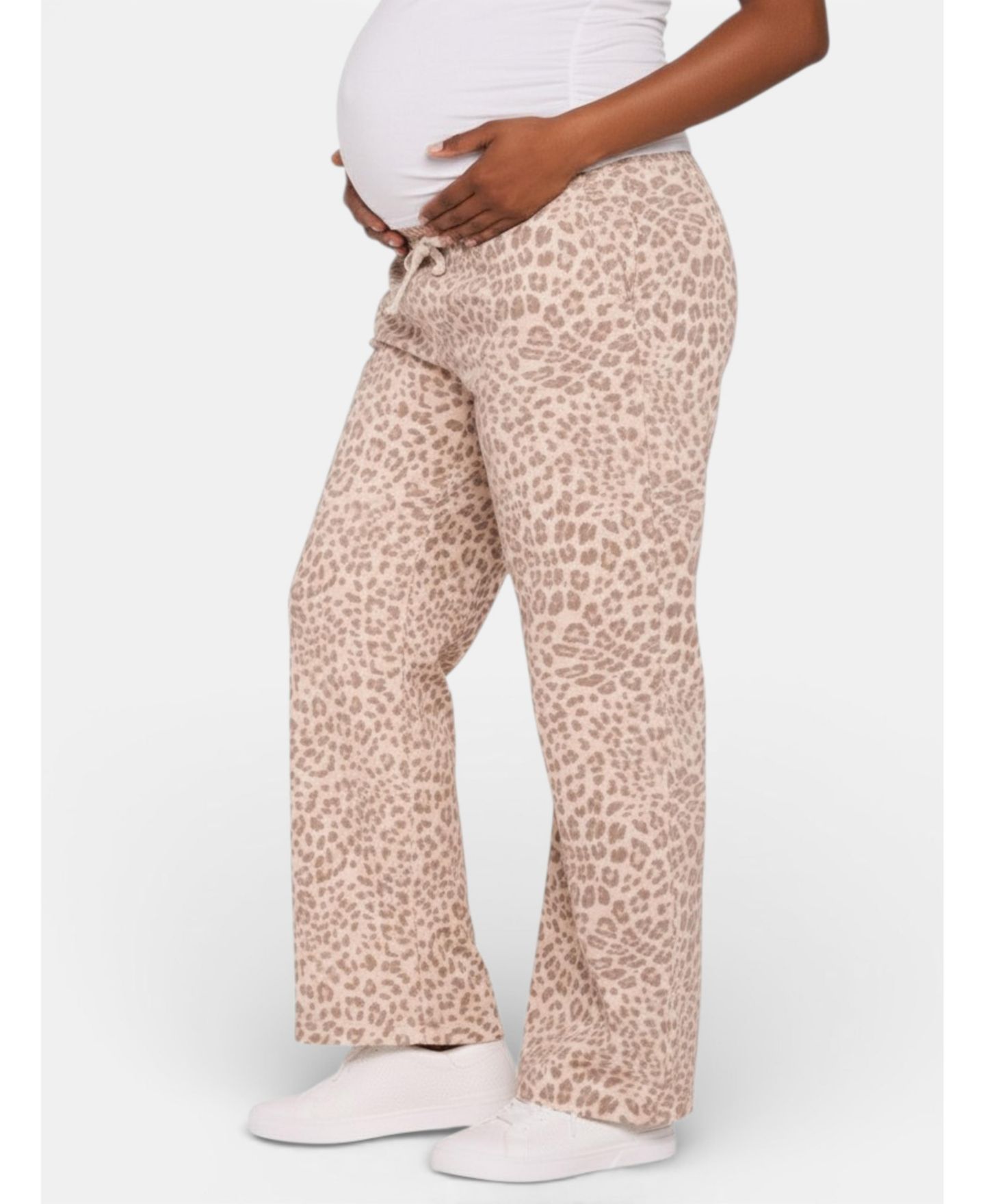 Женские джинсы Motherhood Maternity Motherhood Under the Belly Tie Waist Denim Wide Leg Pant, цвет: С принтом — фото 3