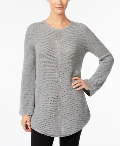 Style & Co Scoop-Neck Tunic Sweater, Only at Macy's - Sweaters - Women ...