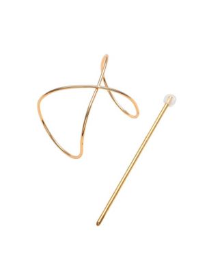 Sohi Wrap Hair Pin - Gold $42