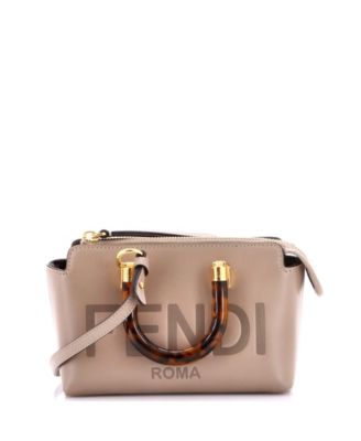 Mini Logo By The Way Top Handle Bag Embossed Leather