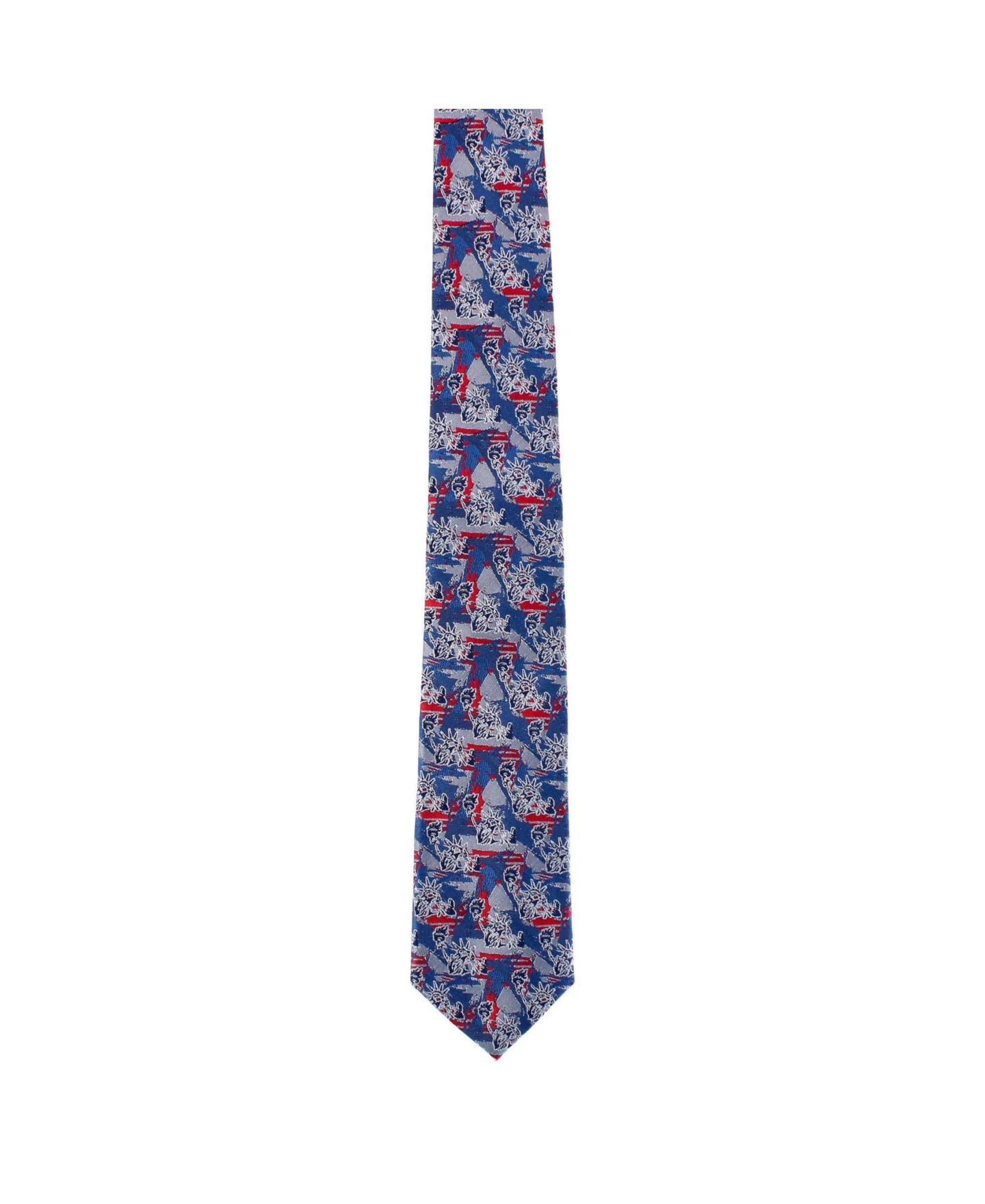Мужской галстук TRAFALGAR Freedom's Torch Patriotic Silk Novelty Necktie, цвет: Multiple — фото 2