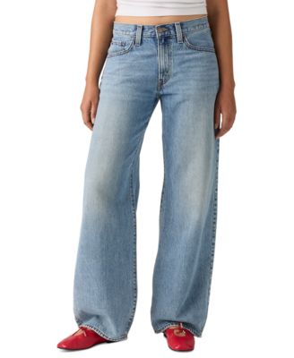 Women's Mid-Rise Middy Balloon Jeans