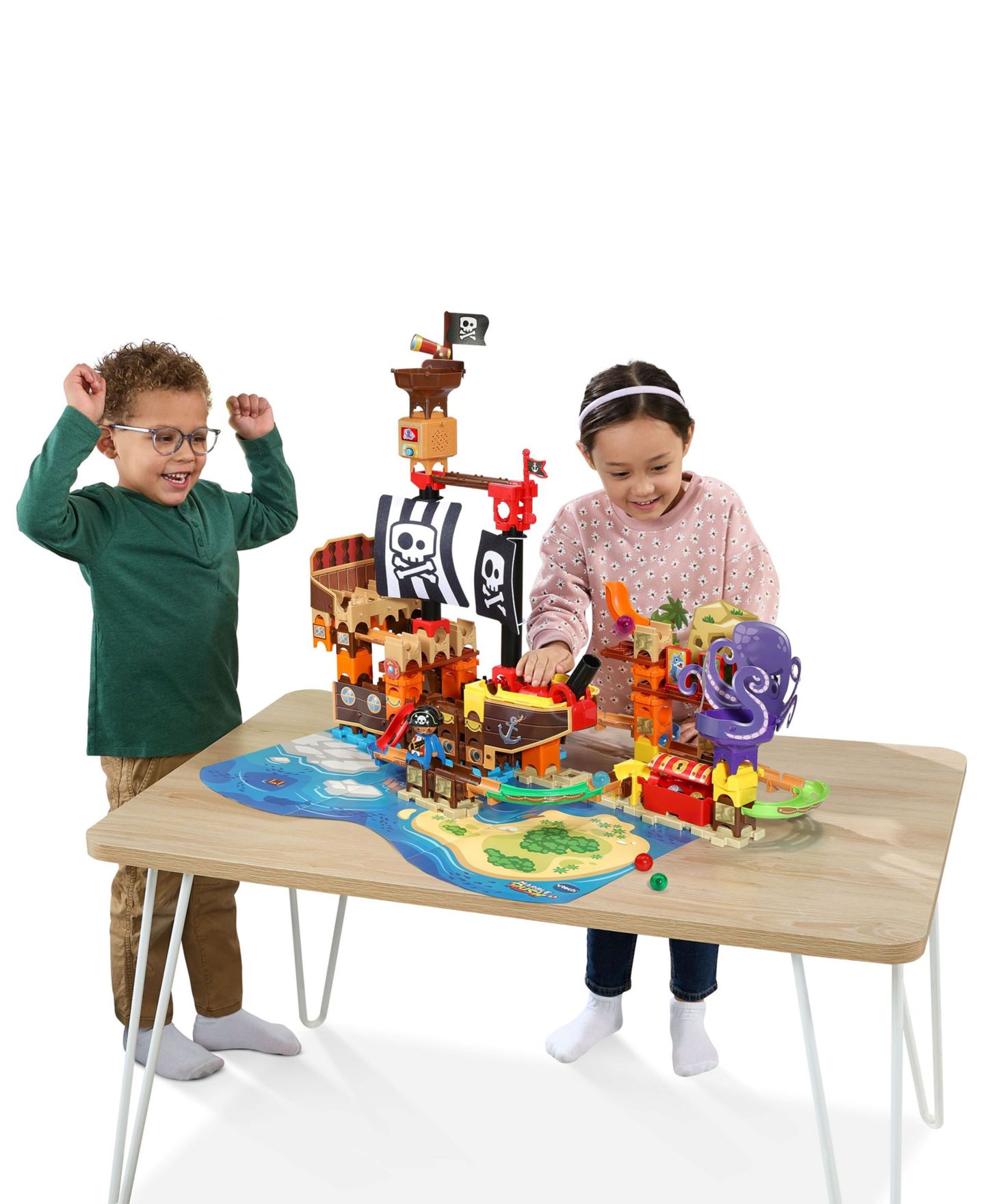Детский конструктор VTech Marble Rush Pirates Cove Adventure 162-Piece Building Set, Ages 4+ — фото 7