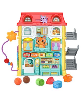 Up & Down Activity Town Interactive Learning Activity Center with Shapes, Colors, Letters & Fine Motor Play