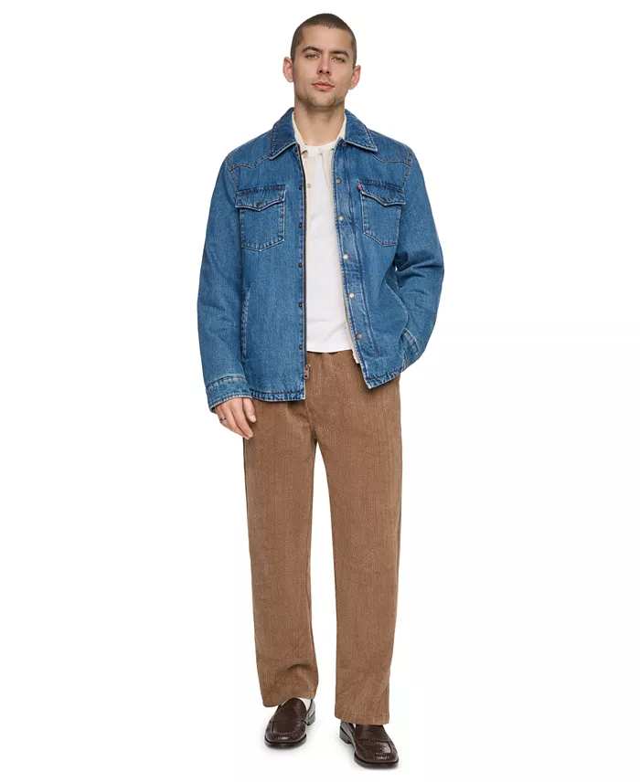 Men's Denim Filled Shacket - thumbnail 2