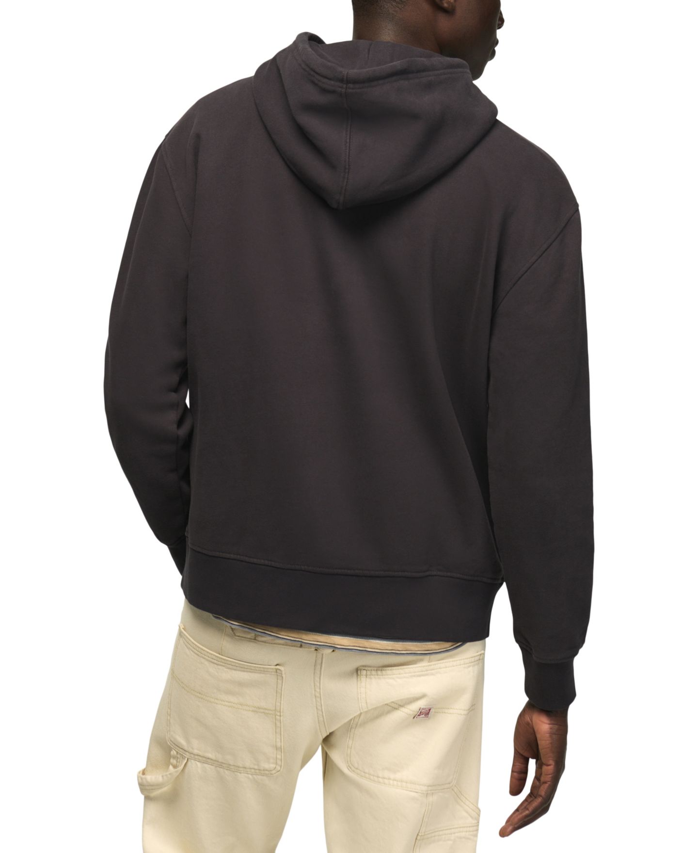 Мужское худи Lucky Brand Lucky Athletics Fleece, цвет: Потёртый чёрный — фото 7