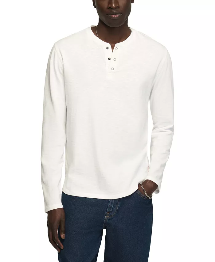 Men's Long-Sleeve Weekend Slub Henley Shirt