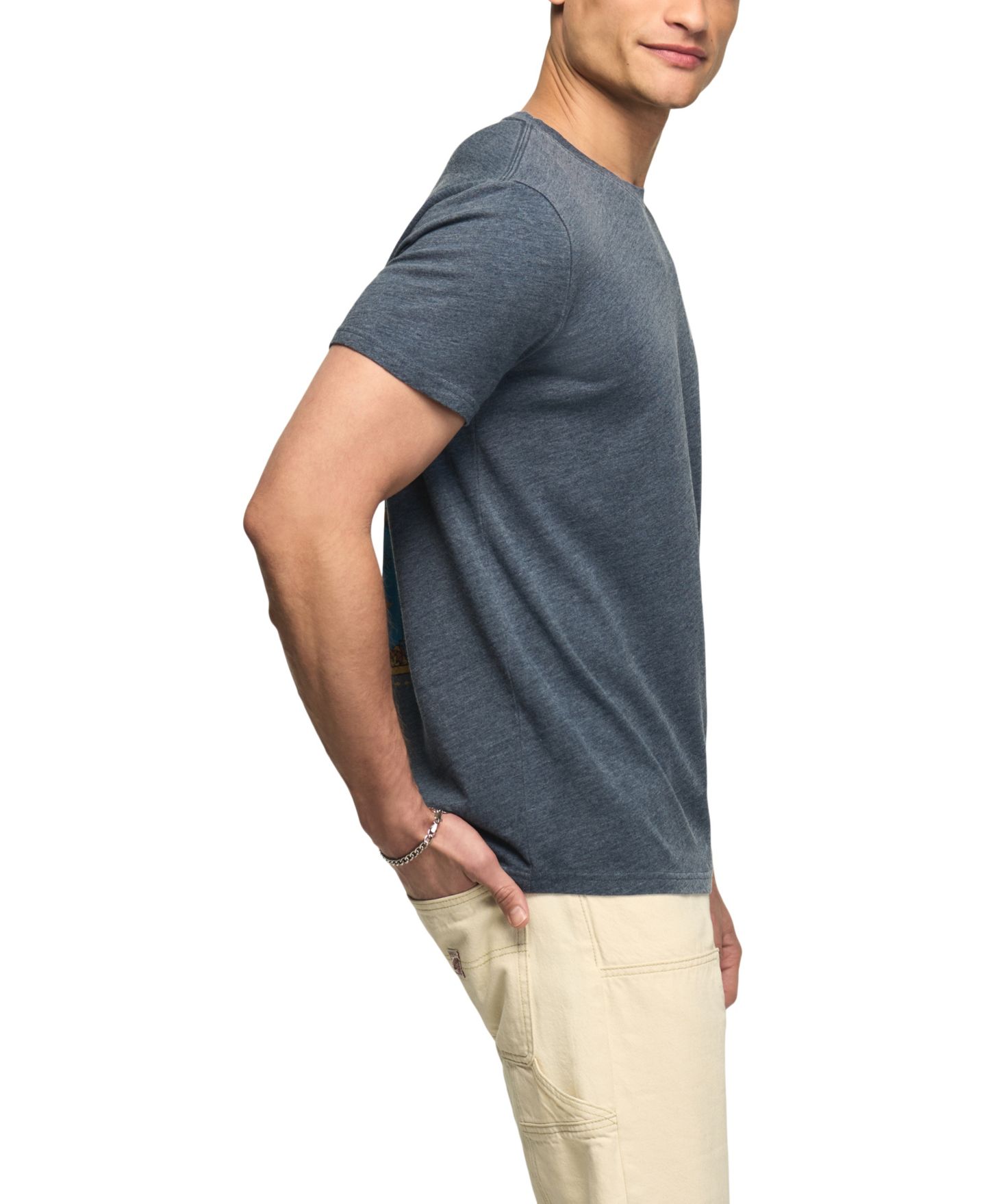 Мужская футболка Lucky Brand Modelo Graphic Short-Sleeve, цвет: Dress Blues — фото 3