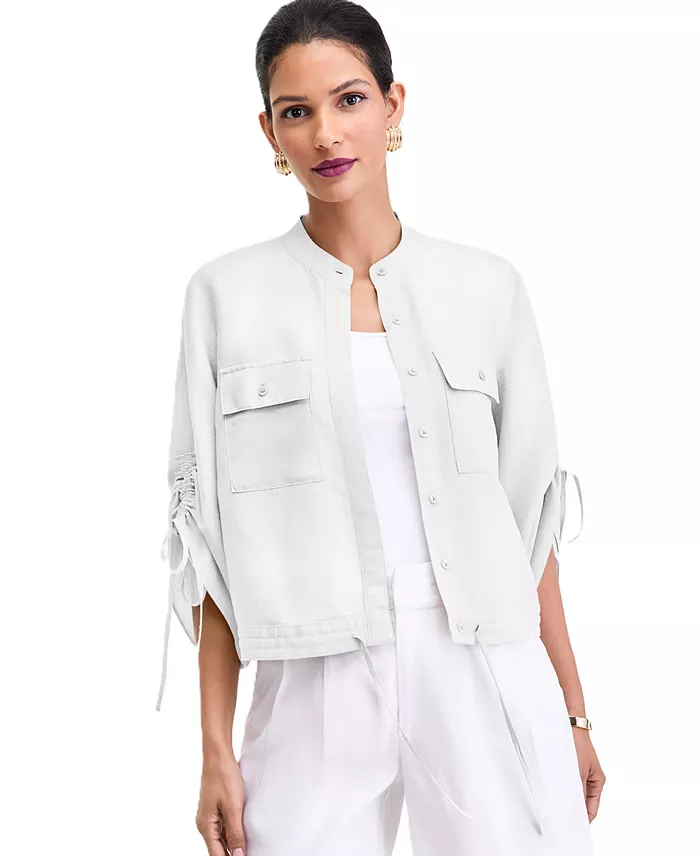 Women's 3/4-Sleeve Button-Front Blouse - thumbnail 3
